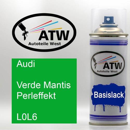 Audi, Verde Mantis Perleffekt, L0L6: 400ml Sprühdose, von ATW Autoteile West.